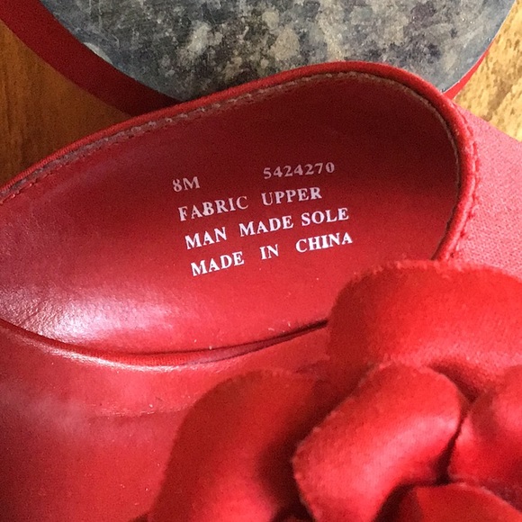 Red heeled sandals by DIBA - Picture 5 of 7